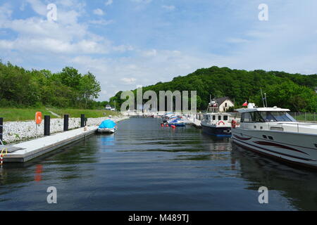 The  West Pomeranian Sailing Route, Marina Wapnica Stock Photo