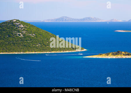 Islands of Kornati national park view Stock Photo