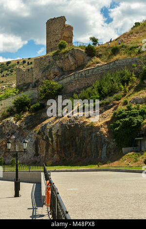 Genoese fortress Cembalo built beginning in 1357. Stock Photo