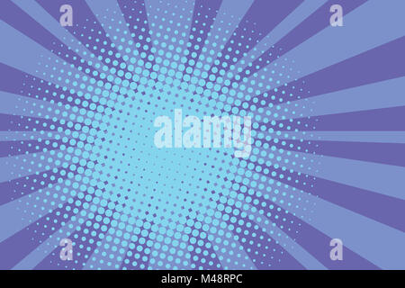 The blue sun with rays pop art retro background Stock Photo - Alamy