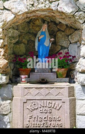 Queen of Peace Grotto Seebach Black Forest Germany Stock Photo