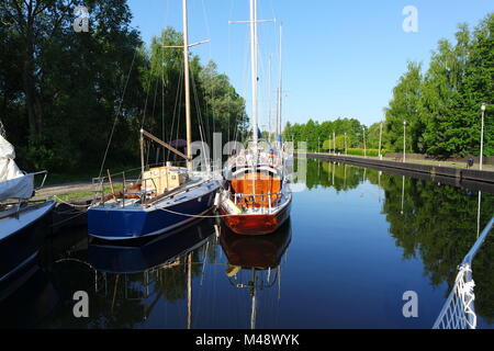 The West Pomeranian Sailing Route, Stepnica Stock Photo