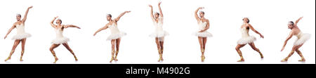 Man in ballet tutu isolated on white Stock Photo - Alamy