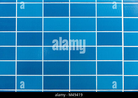 A blue tiled background with relatively small tiles Stock Photo