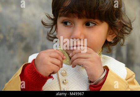 Playful Indian boy Stock Photo