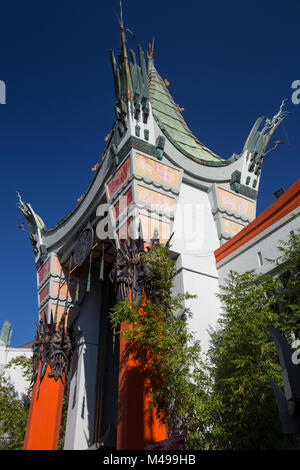Grauman's Chinese Theatre (officially TCL Chinese Theatre), Hollywood Boulevard, Los Angeles, California, USA Stock Photo