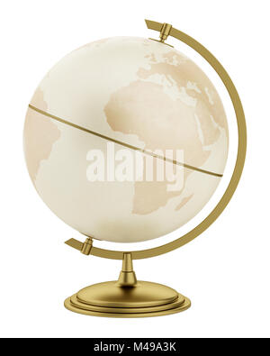 globe isolated on white background Stock Photo
