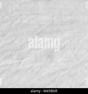Canvas with delicate striped pattern, crumpled. Fabric texture, background. Stock Photo