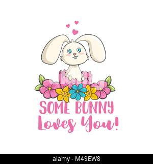 Some bunny loves you Stock Vector