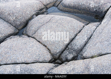 Cliff structures, world heritage Hoega Kusten, Sweden Stock Photo