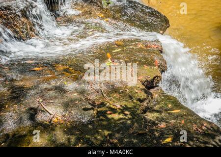 scenic views along hiking trailat table rock mountain south carolina Stock Photo