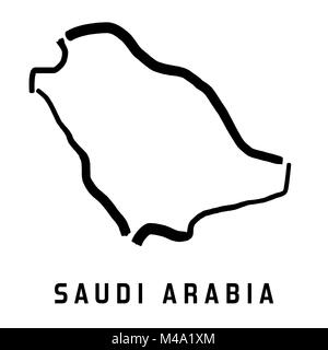 Stylized vector Saudi Arabia map showing big cities, capital Riyadh ...