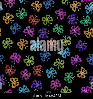 Seamless, Symbolical Butterflies Stock Vector