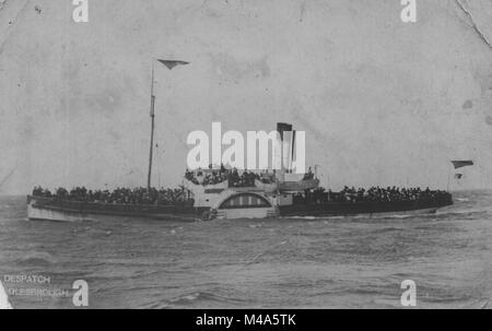 Despatch steam boat river tees Stock Photo