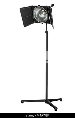 Photo studio lighting equipment, isolated on white background Stock Photo