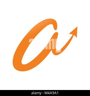 Abstract Initial A Lettermark Symbol Vector Graphic Logo Design Stock Vector