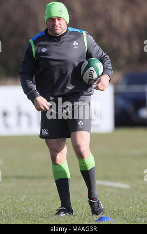 Ireland's Rory Best during the training session at Carton House in Co ...