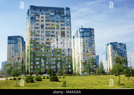 Nizhny Novgorod, Russia - Aug 20, 2017: Despite the fact that the Nizhny Novgorod is an ancient city, it has many modern areas. One of the cities of t Stock Photo