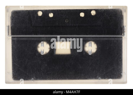 Vintage audio tape isolated on white Stock Photo