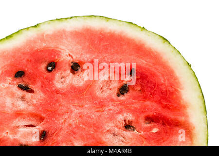 Ripe sliced watermelon, isolated on white background Stock Photo