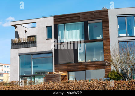 Modern residential house seen in Berlin, Germany Stock Photo