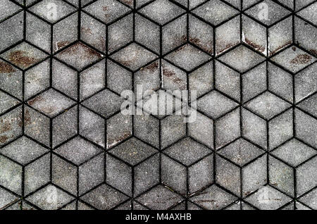 Gray plaid seamless mosaic pattern, background, texture. Stock Photo