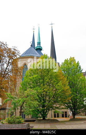 Notre-Dame Cathedral,Luxembourg City,Luxembourg Stock Photo