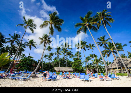 Beach of Bavaro,Punta Cana,Dominican Republic Stock Photo