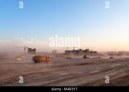 the construction site of coal preparation factory Stock Photo