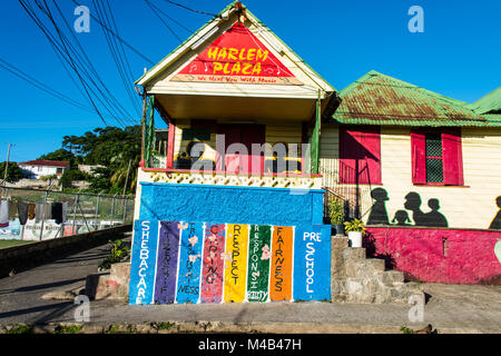 Downtown Roseau capital of Dominica, West Indies, Caribbean, Central ...
