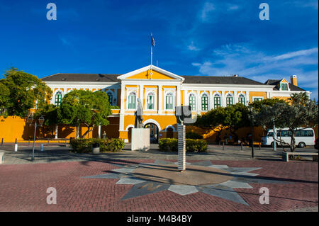 Fort Amsterdam in Wilemstad City,capital of Curacao,ABC Islands,Netherland antilles,Carribbean Stock Photo