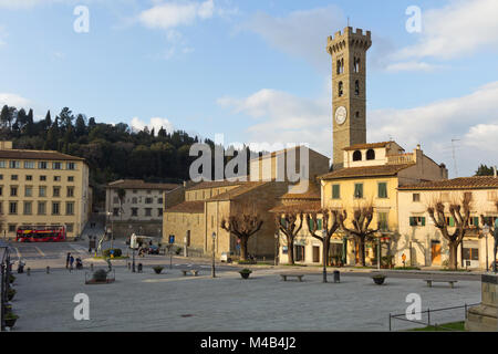 Piazza Mino da Fiesole - Fiesole (Florence) Stock Photo