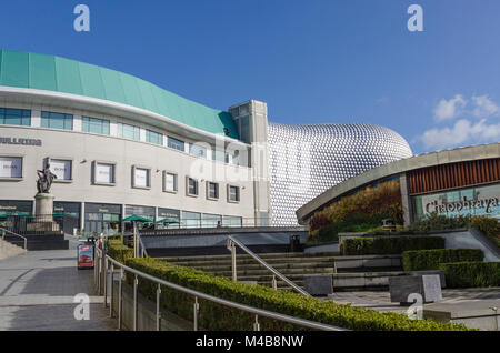 Bullring Shopping Centre and iconic Selfridges building in Birmingham, UK Stock Photo