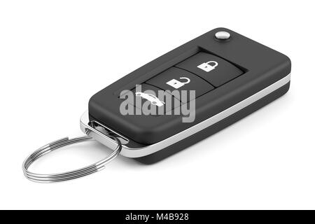 car key remote isolated on white background Stock Photo