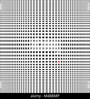 Vector illustration of optical illusion black and white background Stock Vector
