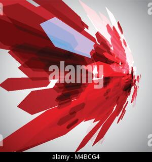 Red arrows in motion vector Stock Vector