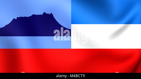 3D Flag of the Sabah Stock Photo