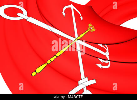 Flag of Saint Petersburg Stock Photo