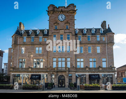 Exterior view of Malmaison Hotel on The Shore in Leith, Scotland, United Kingdom Stock Photo