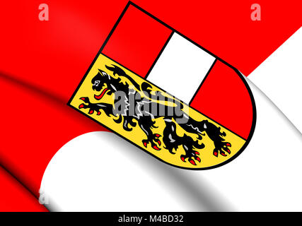 Flag of Salzburg, Austria. Stock Photo