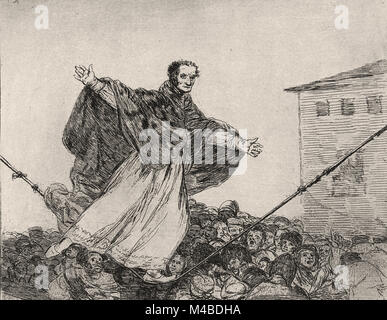 Francisco de Goya - Que se rompe la cuerda Stock Photo