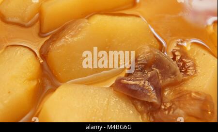 Potato soup with the onion close up Stock Photo