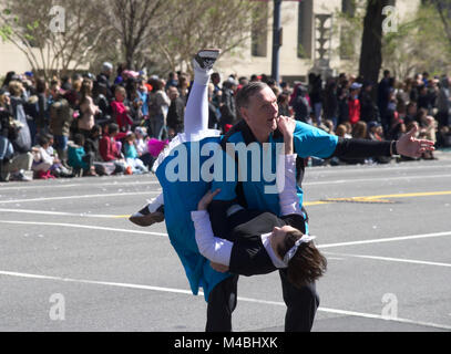 Gatto Swing Lindy Hoppers during Cherry Blossom Parade held in Washington DC Stock Photo