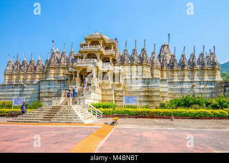 Ranakpur Jain temple in Rajasthan, India Stock Photo