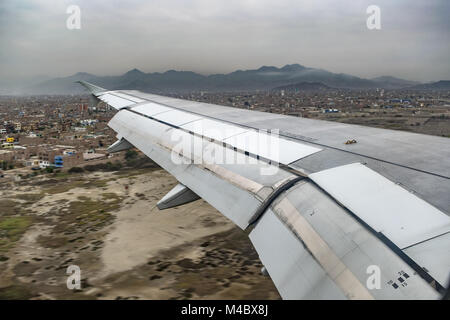 Aerial View from Window Plane Stock Photo
