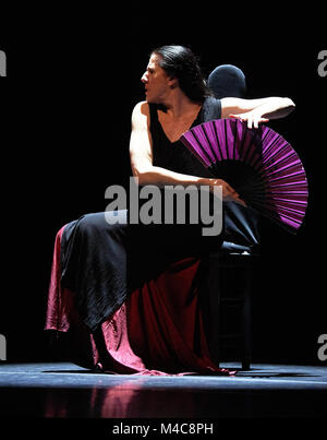 London, UK. 15th Feb, 2018. Maria Pages performs  Yo Carmen as part of the London Flamenco festival at Sadler's Wells. Credit: Thomas Bowles/Alamy Live News Stock Photo