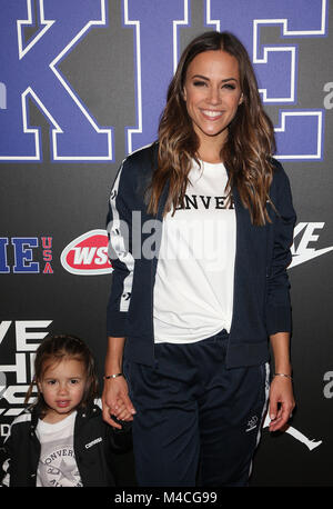 Jana Kramer, Jolie Rae Caussin and Mike Caussin at Disney Pixar's