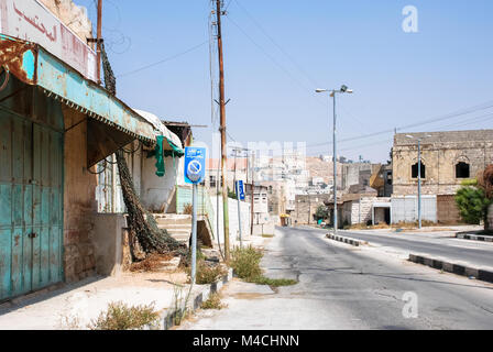 HEBRON, ISRAEL - AUGUST 04, 2010: Horizontal picture of streets in Hebron, Israel. Stock Photo