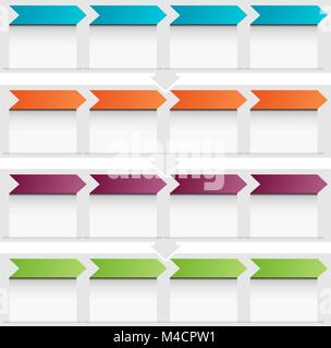 An image of a business arrow flow chart icon. Stock Vector