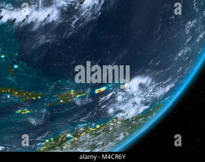 Highly detailed map of Puerto Rico showcasing the main roads and ...